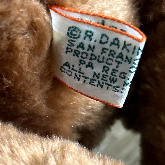 Vintage Dakin 12" Jointed Brown Teddy Bear Plush Stuffed Animal Poseable 1981 - Picture 5 of 6